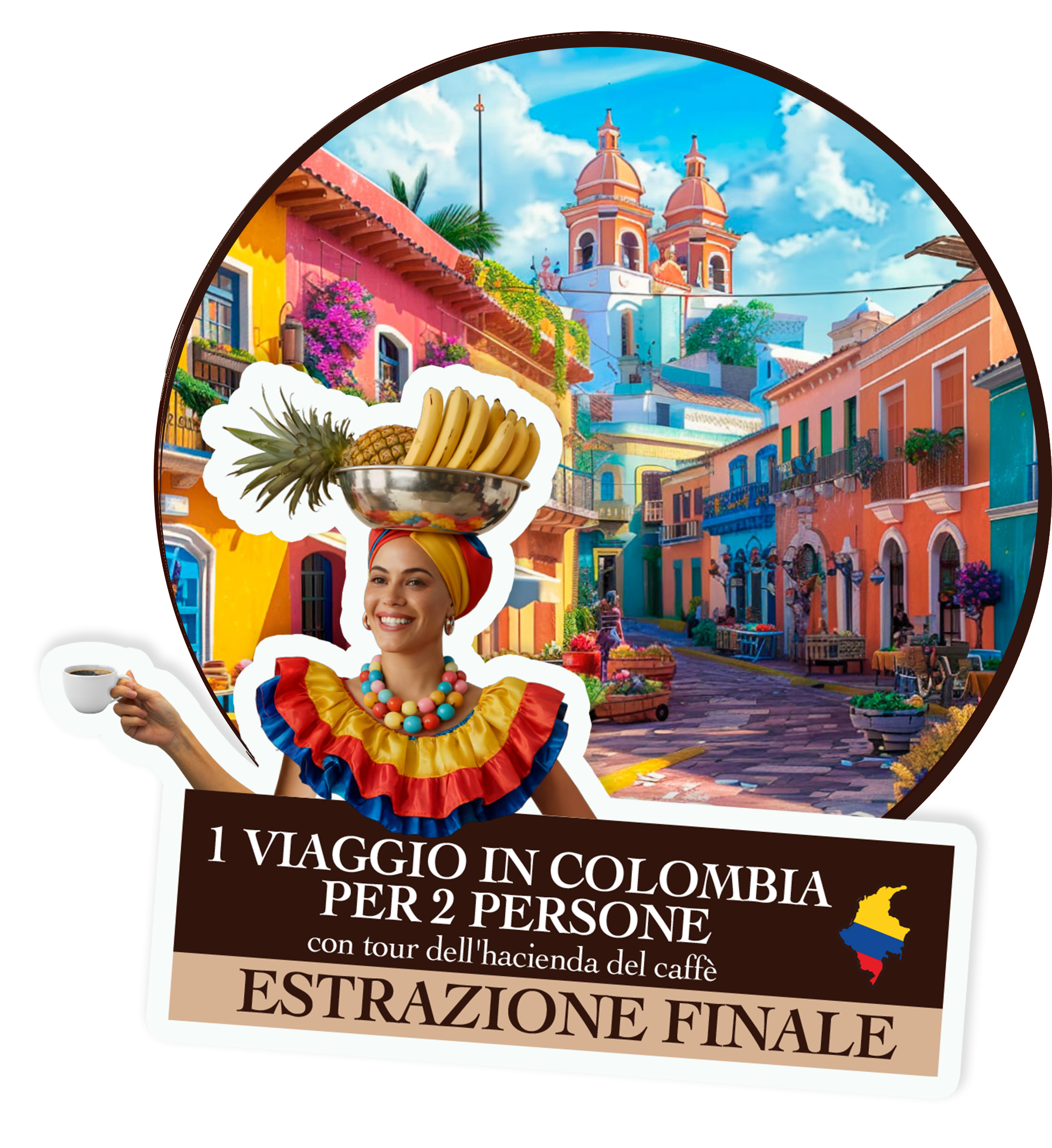 Viaggio in Colombia per 2 persone con tour dell'hacienda del caffè