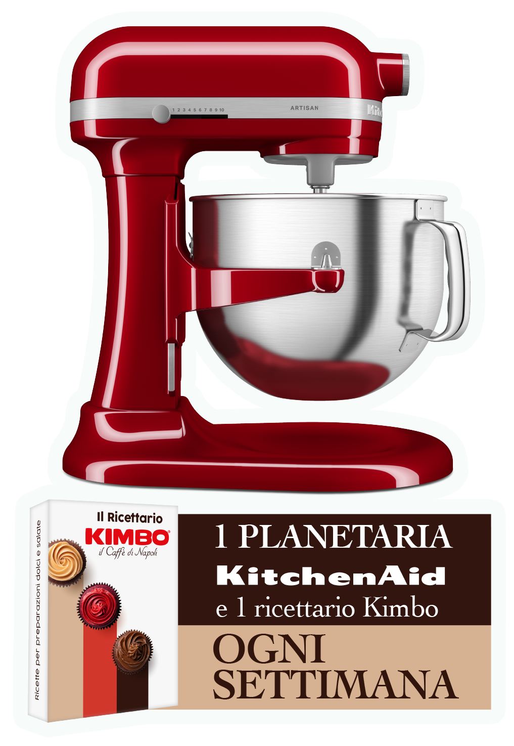 Planetaria KitchenAid e ricettario Kimbo